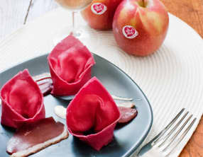 Raviolis de betteraves aux pommes et gingembre