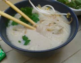 Soupe chinoise express au poisson