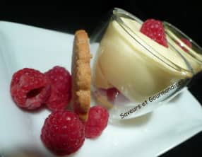 Crème légère mascarpone et framboises