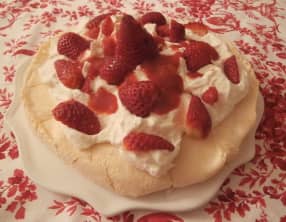 Pavlova aux fraises