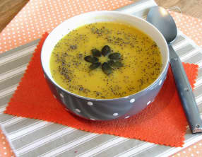 Velouté de chou-fleur et carotte au cumin