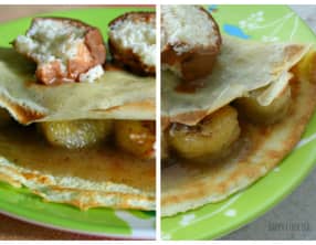 Crêpes bananes Bounty
