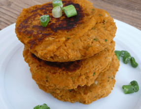 Galettes pois-chiche patate douce pour burgers