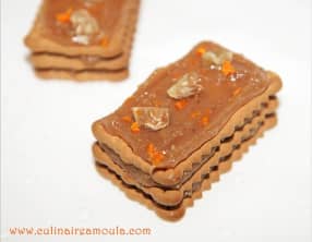Mille-feuilles de petits beurre à la crème de marrons