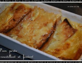 Pain perdu croustillant et fondant