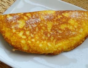 Omelette sucrée au rhum