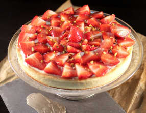 Tarte aux fraises crème d'amandes et pâtissière