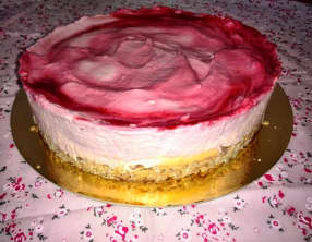 Entremet citron - framboise