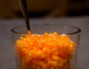 Verrine de carotte à l'orange