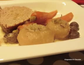 Cocotte de veau aux carottes et navets primeurs