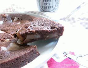 Gâteau chocolat et poires