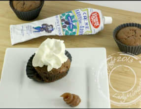 Fondant au chocolat et crème de marrons