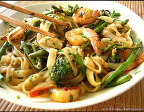 Vermicelles de riz improvisés à la thaïlandaise