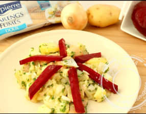 Salade d’hiver au hareng fumé et tomme de brebis