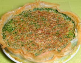 Croustillant d'épinards aux sardines