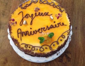 Bavarois mangue dacquoise noisettes