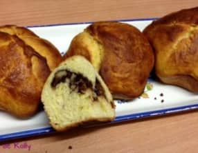 Brioche marbrée Nutella et noix
