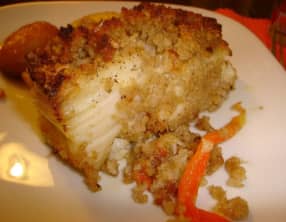 Morue avec pain de maïs