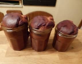 Gâteau au fromage blanc cuit en bocal