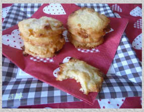 Cookies au chocolat blanc.