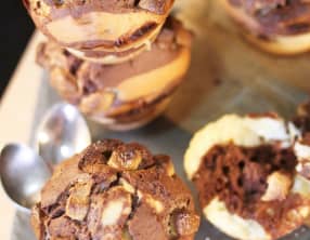 Muffins marbrés aux chunks de chocolat blanc