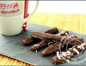 Fingers maison, bâtonnets sablés au chocolat