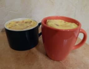 Mug cake tomato jambon