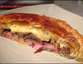 Tourte parisienne jambon champignons et fromage