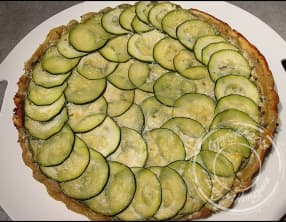 Tatin de courgettes et crème de pignons au miel