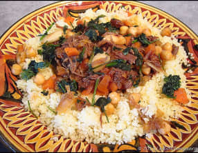 Canard mijoté comme un couscous