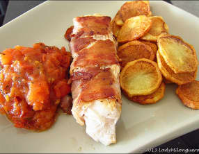 Filets de merlan lardés