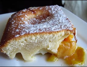 Gâteau aux pêches