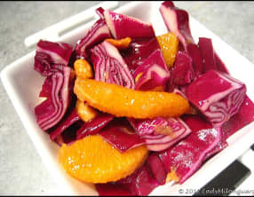 Salade de chou rouge à l’orange