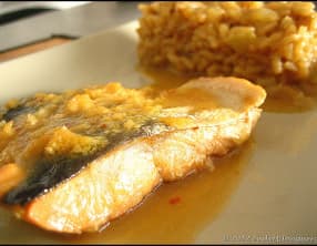 Papillotes de saumon au gingembre