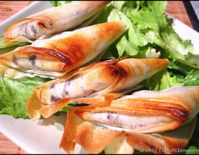 Bricks aux pommes et au boudin noir