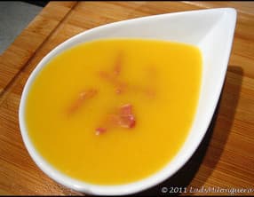 Soupe d’automne potiron et lardons