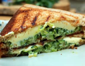 Croque courgette à la Vache qui Rit