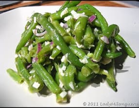 Salade de haricots verts à la noix de coco