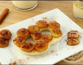 Panna cotta à la banane et cannelle