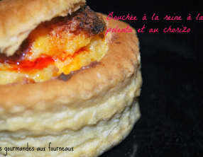 Bouchées à la reine à la polenta et au chorizo