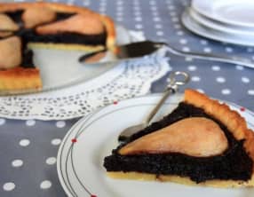 Tarte aux poires et chocolat
