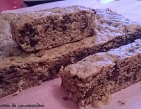 Cookies sticks au chocolat et cacahuètes