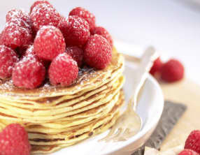 Pancakes Framboises Nutella