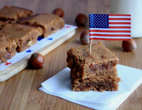 Brownie à la praline et aux noisettes