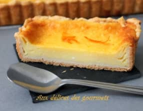 tarte au flan orange lait de coco