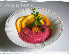 Gaspacho de betterave au vinaigre balsamique et à l'orange