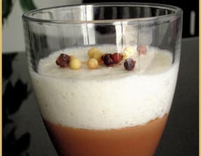 Verrine chocolat et mousse coco