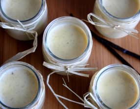 Crème à la vanille et fève tonka