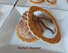 Parfait chocolat et son sablé