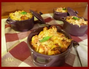 Pâtes au thon gratinées à la tomate